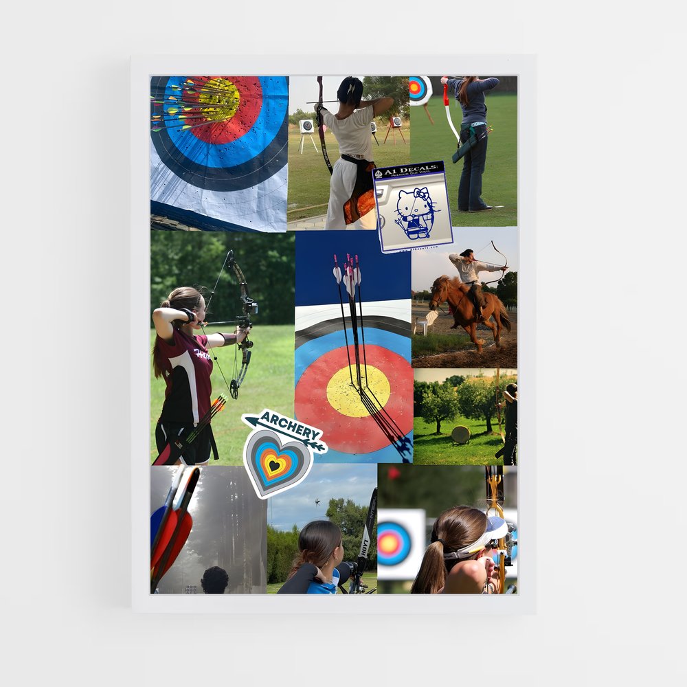 Poster European archery – affiche Tir à l’arc (vue 3)